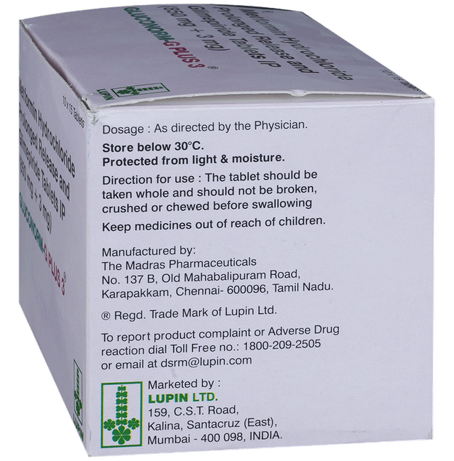 Gluconorm-G Plus 3 Tablets PR