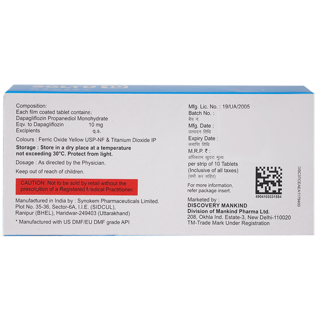 SGLTD 10Mg Tablets