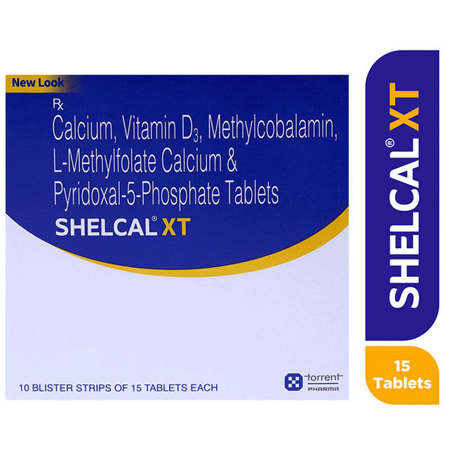 Shelcal Xt Tablet 15 pc X 4 Combo
