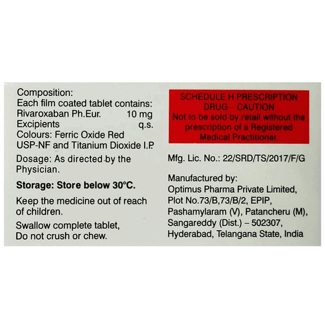 Rivaban 10 Tablet