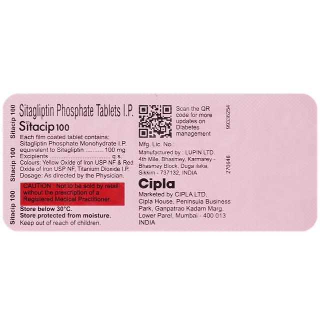 Sitacip 100Mg Tablet