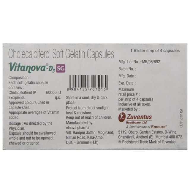 Vitanova D3 SG Capsule