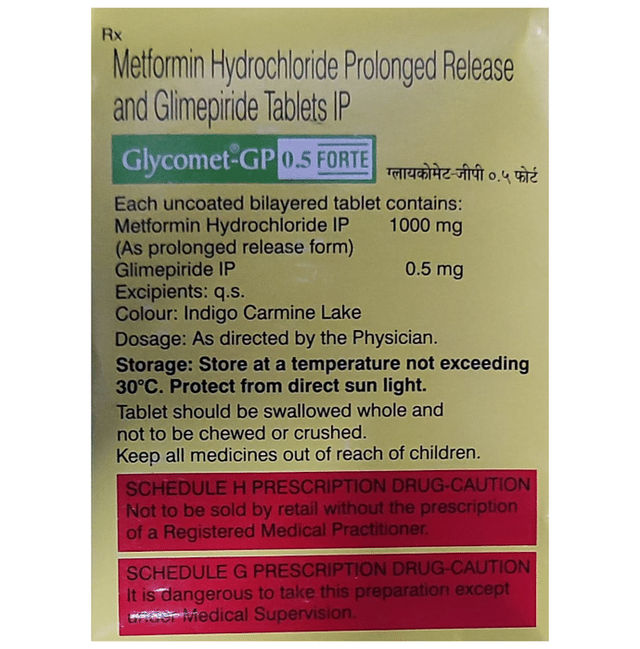 Glycomet GP 0.5 Forte Tablet PR