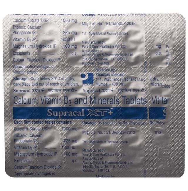 Supracal Xt Plus Tablet 15