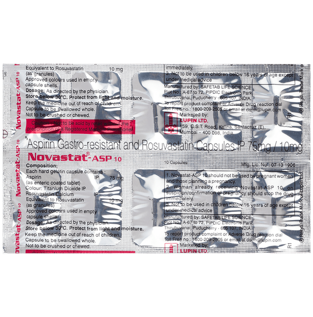 Novastat Asp 10 Capsule