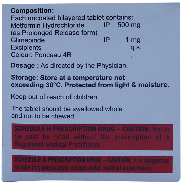 Mpride 1 Tablets PR