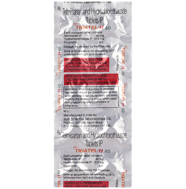 Tigatel-H 40 Tablets