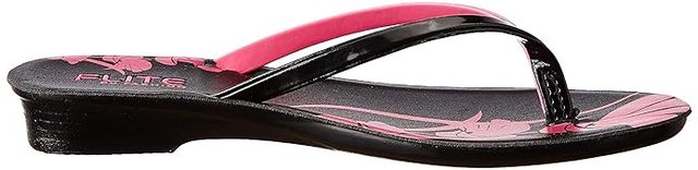Flite Women PUL0A5L Slippers | Black-Pink | 4 UK