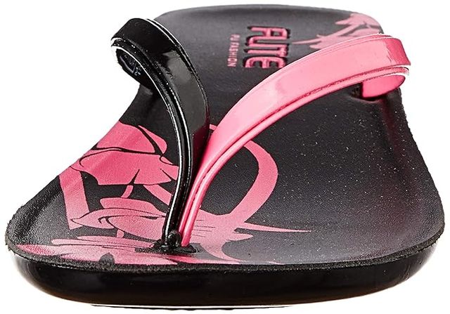 Flite Women PUL0A5L Slippers | Black-Pink | 4 UK