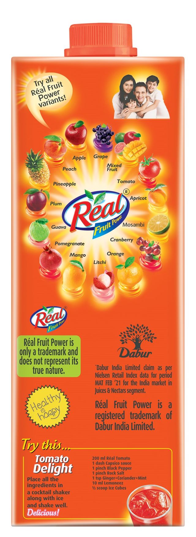 Real Fruit Power -Tomato Juice