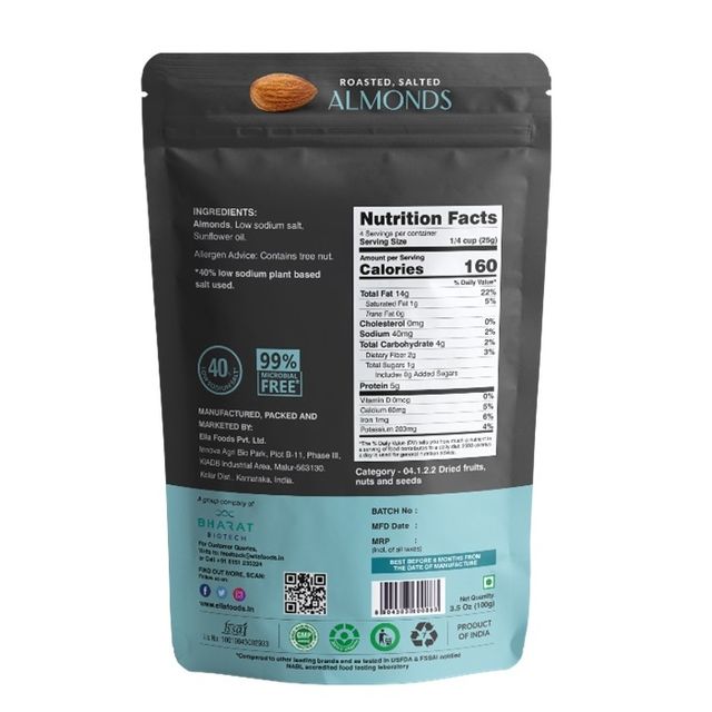 Ella Foods Salted Almond