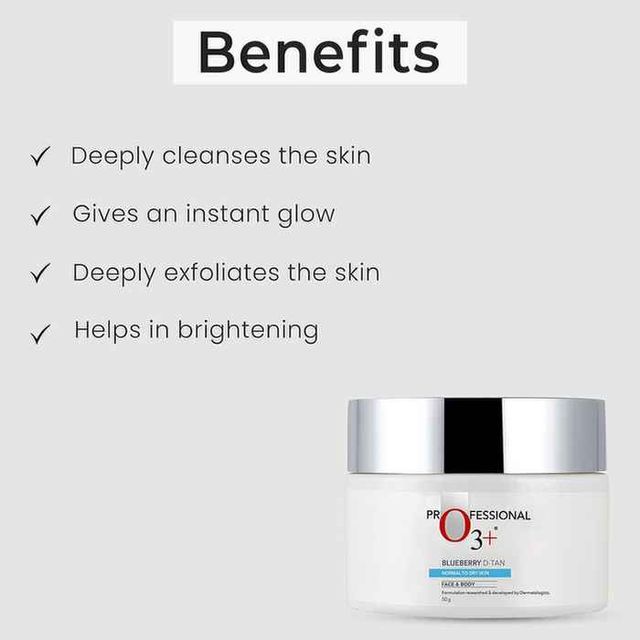 O3+ Blueberry Moisturising Glow Dtan Creme Mask