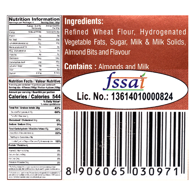 Karachi Bakery Almond Dry Fruit Biscuits | Trans Fat-free