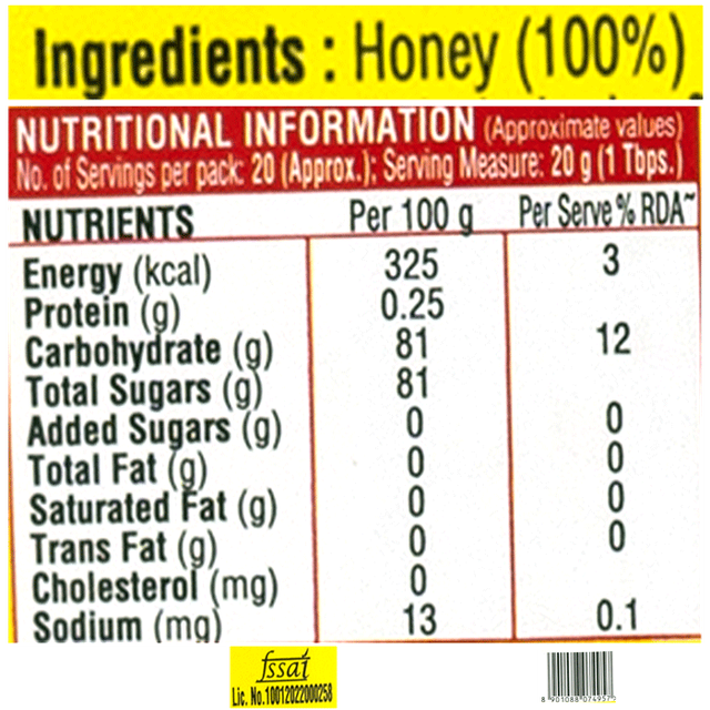 Saffola Active Honey – 100% Pure