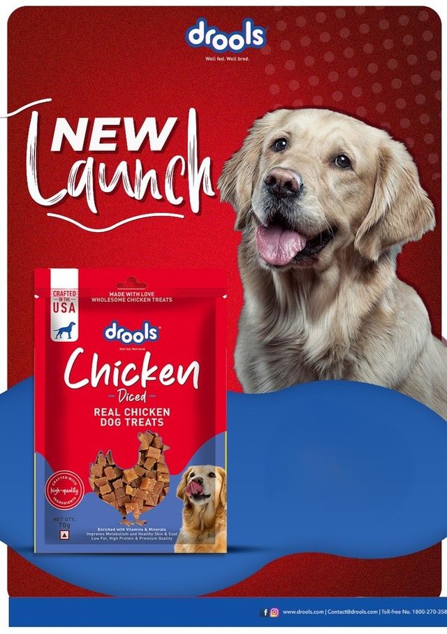 Drools Chicken Diced Dog Treats | Best For Training & Bonding | For Puppy & Adult