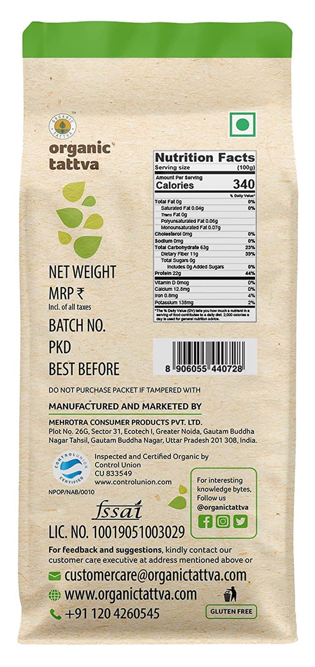 Organic Tattva Organic Moong Dal Yellow Split