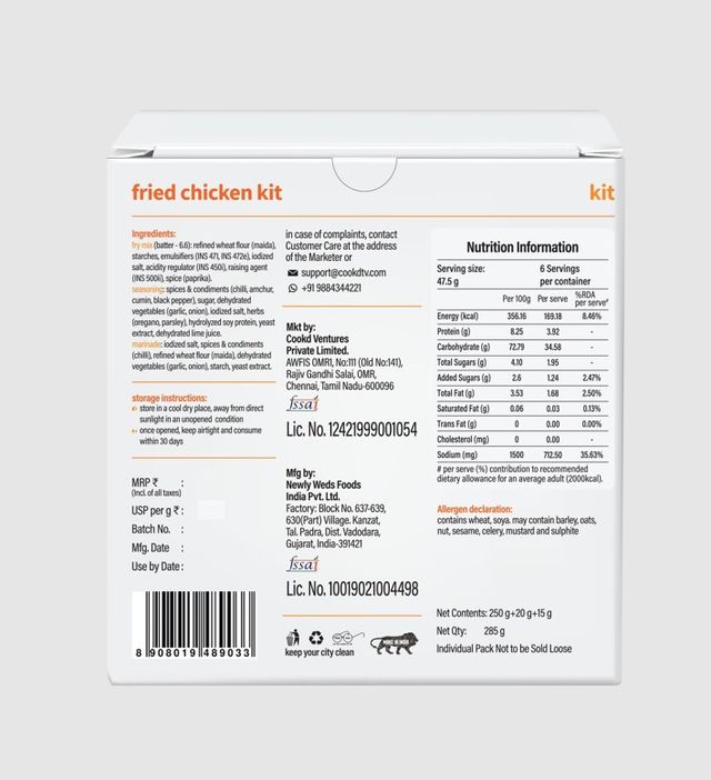 Cookd Fried Chicken Kit