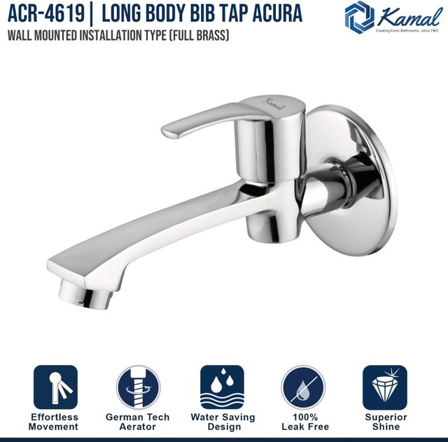 Kamal Long Body Bib Tap - Acura | Acr-4619 Bib Tap Faucet