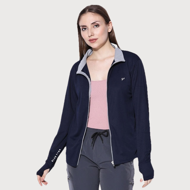 Blue Tyga Women s Sunscreen Jacket - Lsje0001 - Buy at ₹802