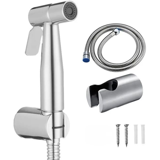 Clayplus Premium Grade Heavy Duty ABS Faucet With Flexible Tube and Wall Hook