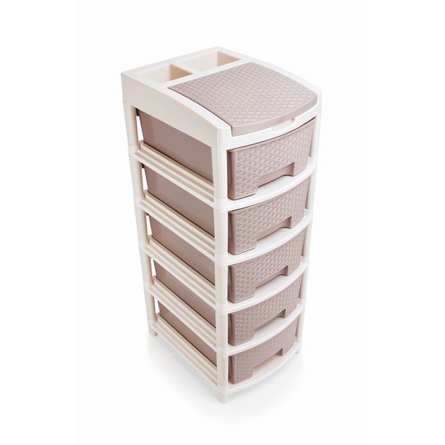Liza Industries Vector 5 Big Drawer With Extra Compartment (Colour May Vary)