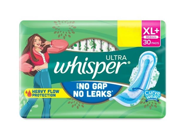 Whisper Ultra Clean XL+ Sanitary Pads