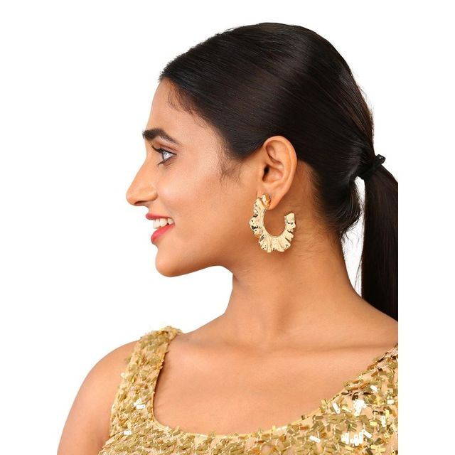 JustPeachy Women's Earrings - Gold | Onesize | LPSS21-67