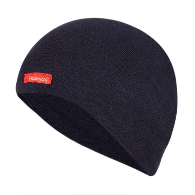 Fabseasons Unisex Solid Cotton Skull Cap | Blue - Free Size