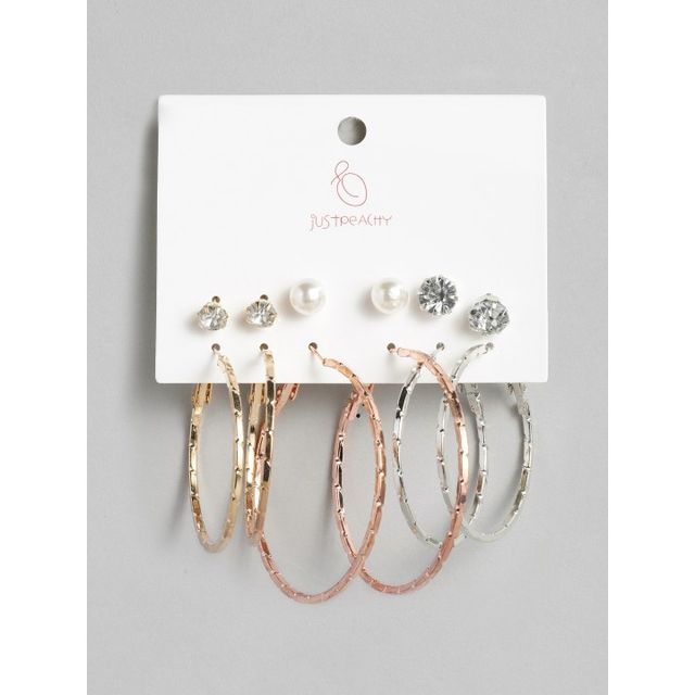 JustPeachy Women's Earrings - Silver | Onesize | JPAW19-208