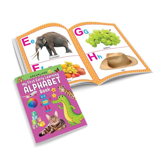 Dreamland My First Early Learning - Gift Pack of 10 Books - Alphabet, Numbers, Animals, Birds, Fruit and Vegetables, Vehicles, Parts of the Body, Colours and Shapes, Pattern Writing, Activity, 160 Pages