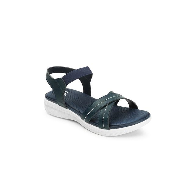 Carlton London Navy Blue Comfortable Women's Sandals | UK 6