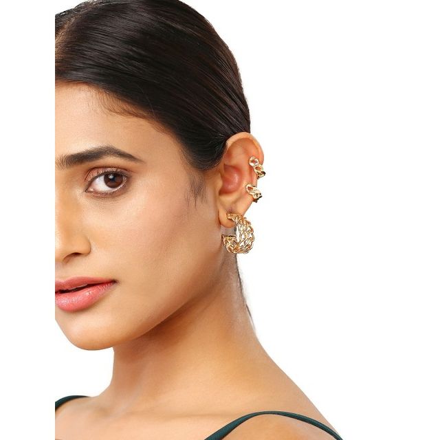JustPeachy Women's Earrings - Gold | Onesize | LPSS21-157