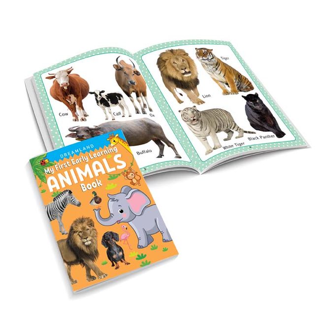 Dreamland My First Early Learning - Gift Pack of 10 Books - Alphabet, Numbers, Animals, Birds, Fruit and Vegetables, Vehicles, Parts of the Body, Colours and Shapes, Pattern Writing, Activity, 160 Pages