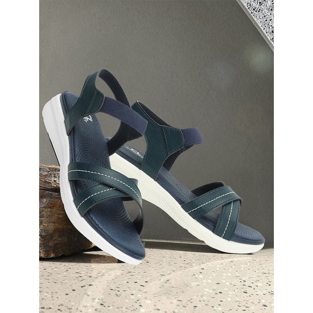 Carlton London Navy Blue Comfortable Women's Sandals | UK 6