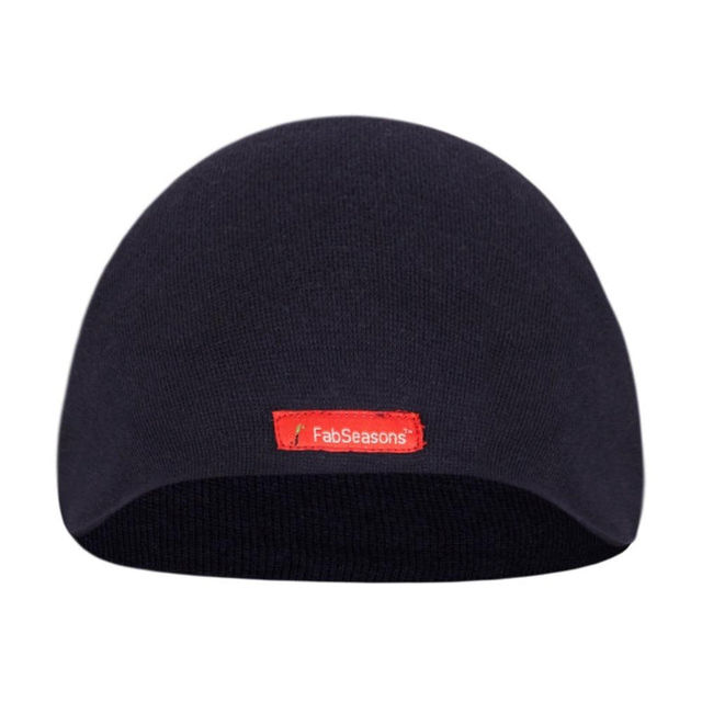 Fabseasons Unisex Solid Cotton Skull Cap | Blue - Free Size
