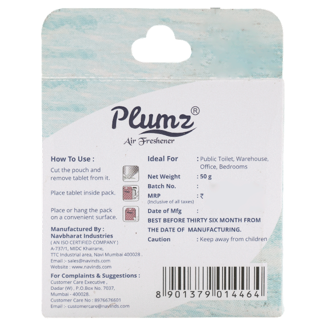 Plumz French Rose Bathroom Air Freshener Blocks