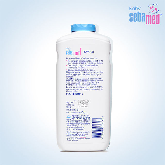 Baby Sebamed Powder | Olive Oil, Allantoin | Keeps newborn’s skin fresh | absorbs sweat