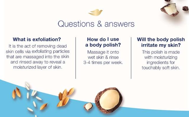Buy Dove Exfoliating Body Polish Scrub Crushed Macadamia And Rice Milk For  Dry Skin at ₹524 | Instant Online Delivery | Zepto