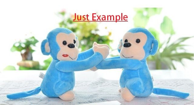 Babique Monkey's Cuddly Couple Soft Toys Plush Stuffed Teddy Bear for Kids Birthday Gift (Red)