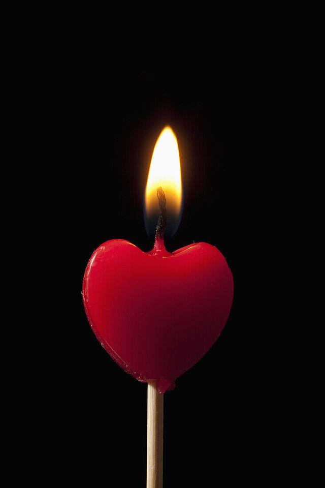 Heart Stick Candles - Assorted Color