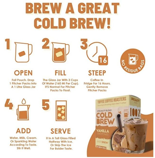 Toffee Coffee Roasters Vanilla Cold Brew