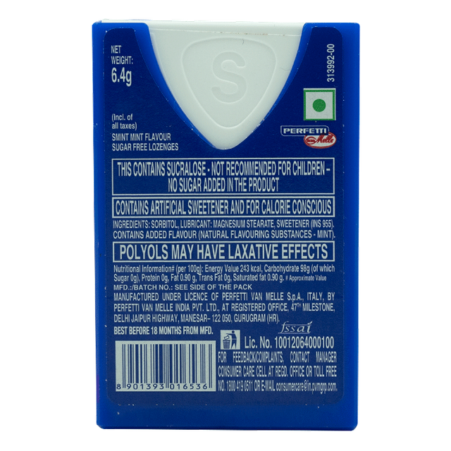 Smint Sugarfree - Mint Flavour Lozenges