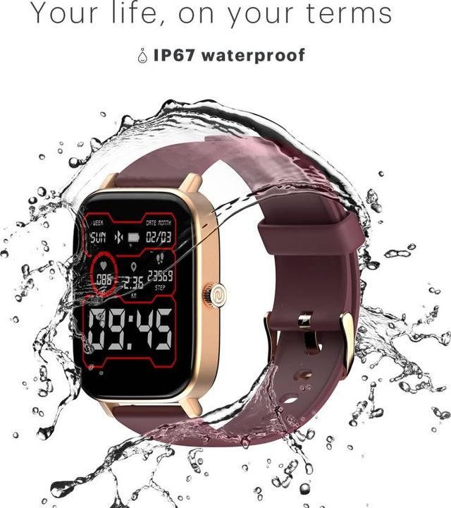 Noise ColorFit Icon 2 Smartwatch - Deep Wine