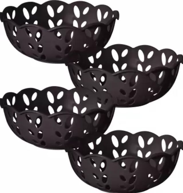 Ratan Maple Basket - 4 Pcs Set (Assorted Colors)