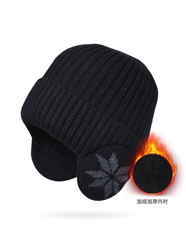 Infispace Winter Woolen Unisex Earmuff Beanie Knitted Cap Neck