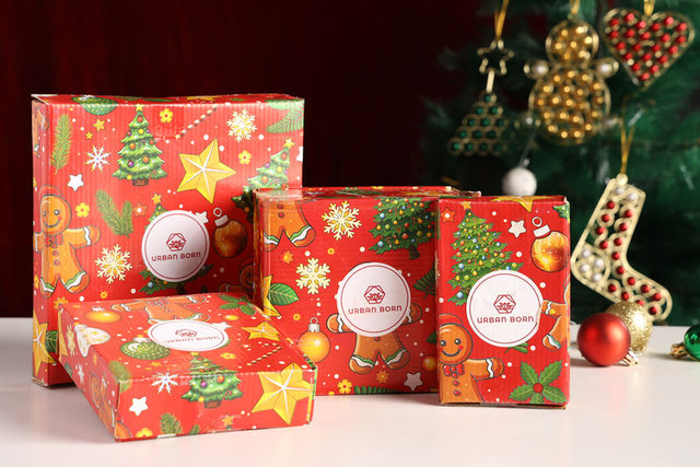 Urban Born Pack Of 4 Assorted Christmas Hanging Ornaments