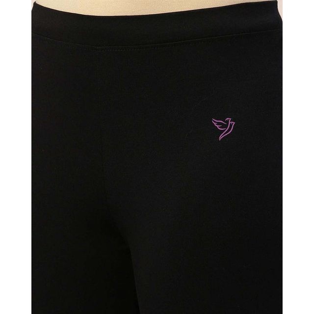 Twin Birds Women's Cotton Capri Legging | 1501 | Navy Classic - S