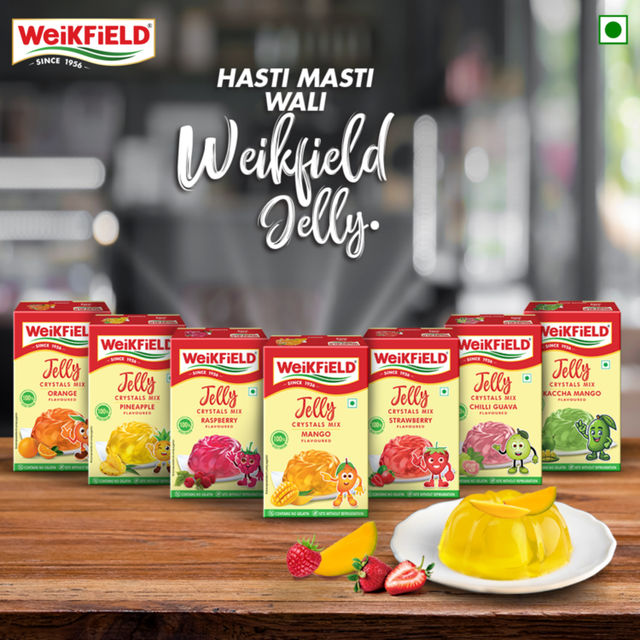 Weikfield Jelly Crystals Mango Flavour Carton(90gms) & Weikfield Jelly Crystals Delicious Orange Flavor Carton(90gms) Combo