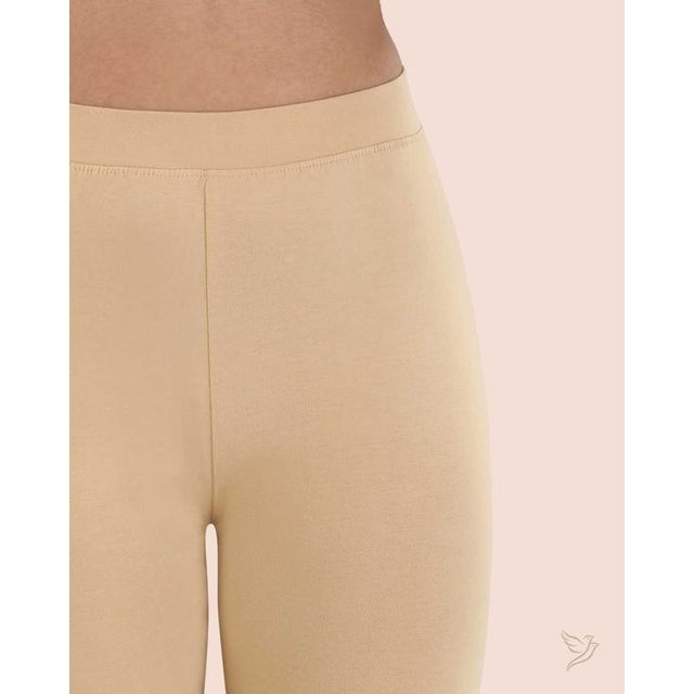 Twin Birds Women's Viscose Ankle Legging | 1502V | Sugar Cookie - L