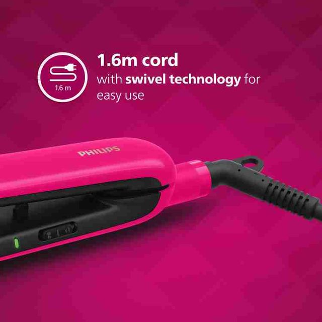 Philips Titanium Hair Straightener|SilkProtect Technology|2 Temperature Settings|BHS332/00